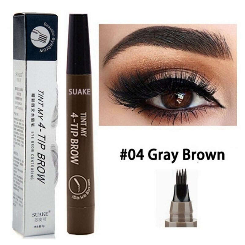 3D 5 Color Waterproof Natural Eyebrow Pencil - PrimeX Collections