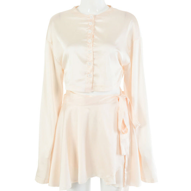 Soft Satin Two Piece Set - PrimeX Collections