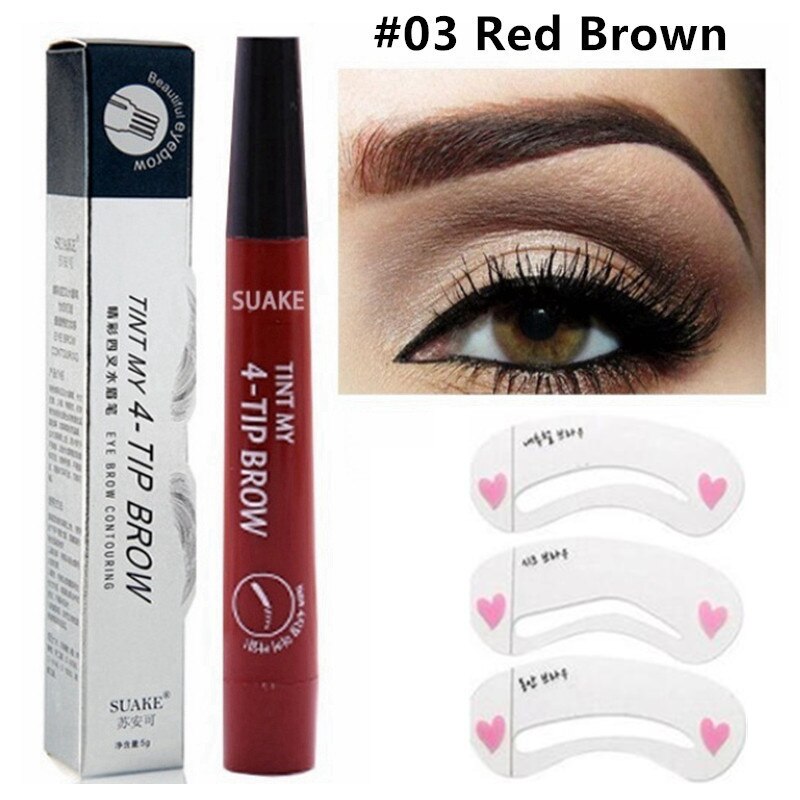 3D 5 Color Waterproof Natural Eyebrow Pencil - PrimeX Collections