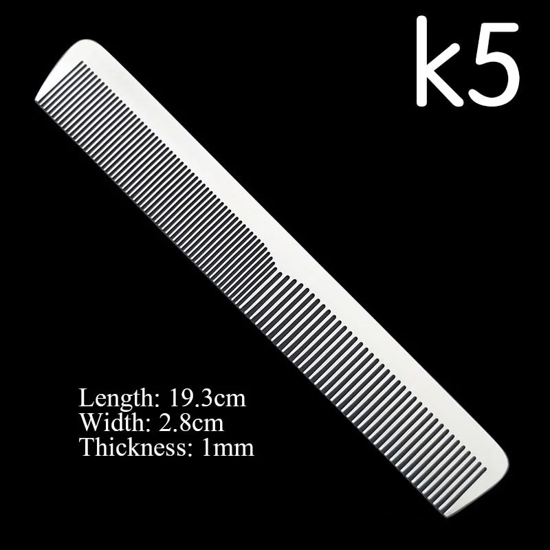Stainless Steel Silver Barber Comb - PrimeX Collections