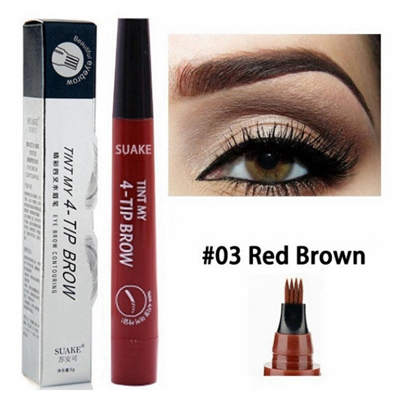 3D 5 Color Waterproof Natural Eyebrow Pencil - PrimeX Collections