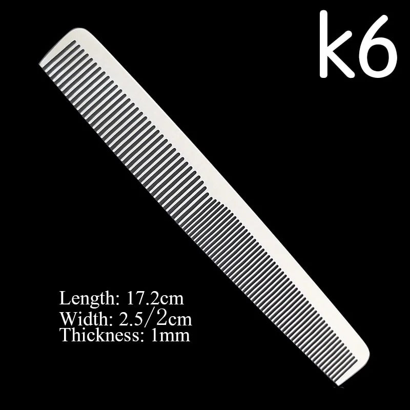 Stainless Steel Silver Barber Comb - PrimeX Collections