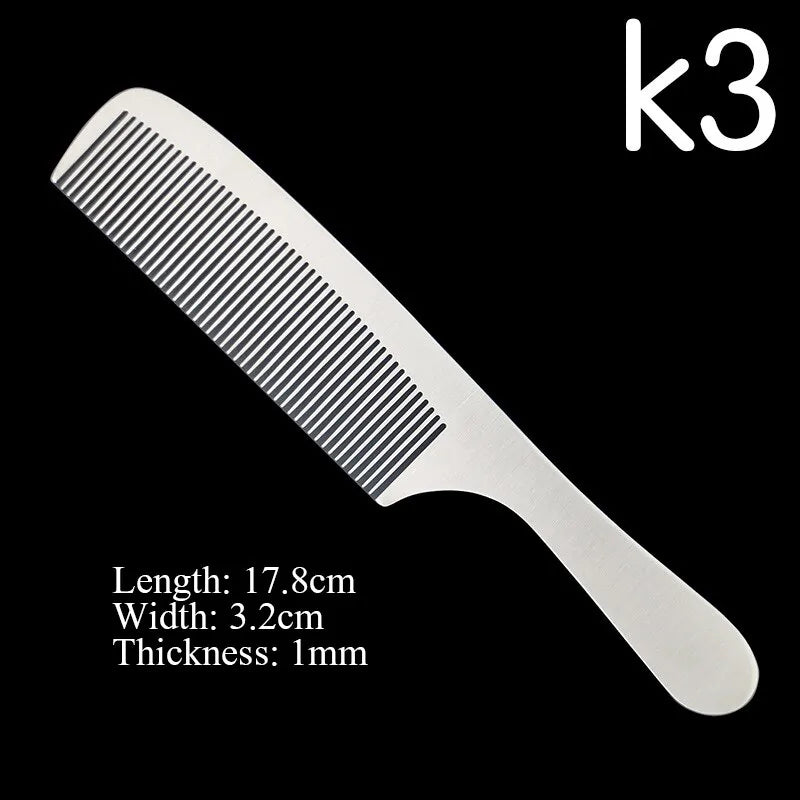 Stainless Steel Silver Barber Comb - PrimeX Collections