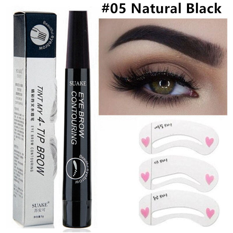 3D 5 Color Waterproof Natural Eyebrow Pencil - PrimeX Collections