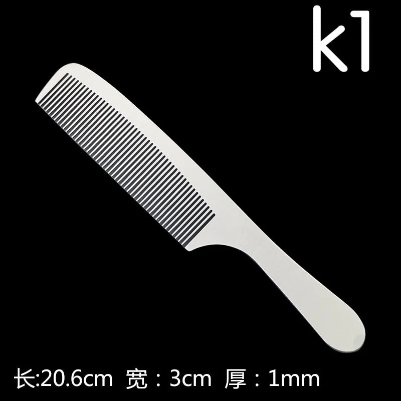Stainless Steel Silver Barber Comb - PrimeX Collections