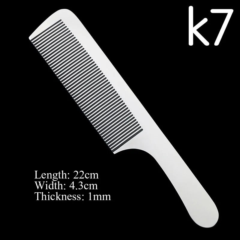 Stainless Steel Silver Barber Comb - PrimeX Collections