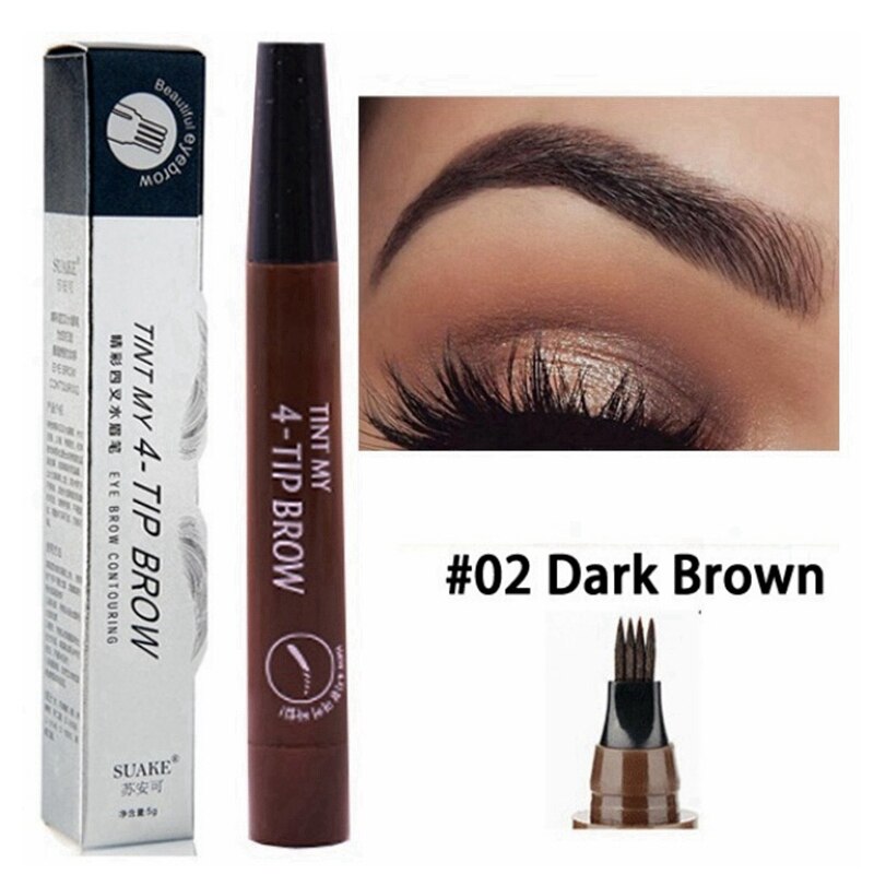 3D 5 Color Waterproof Natural Eyebrow Pencil - PrimeX Collections