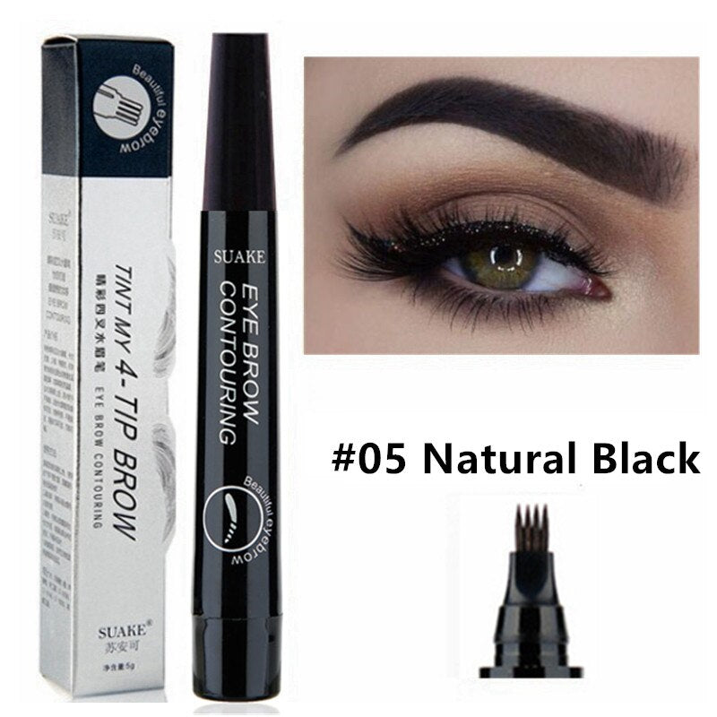 3D 5 Color Waterproof Natural Eyebrow Pencil - PrimeX Collections