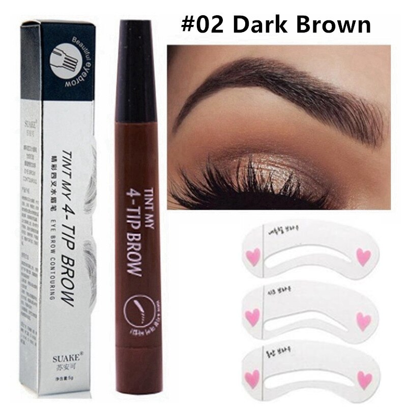 3D 5 Color Waterproof Natural Eyebrow Pencil - PrimeX Collections