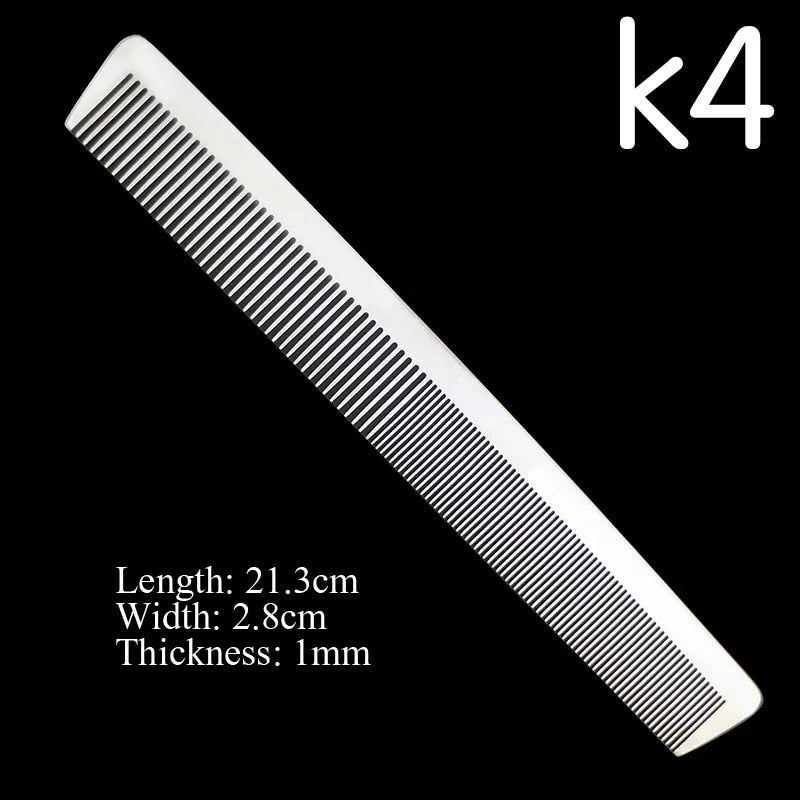 Stainless Steel Silver Barber Comb - PrimeX Collections