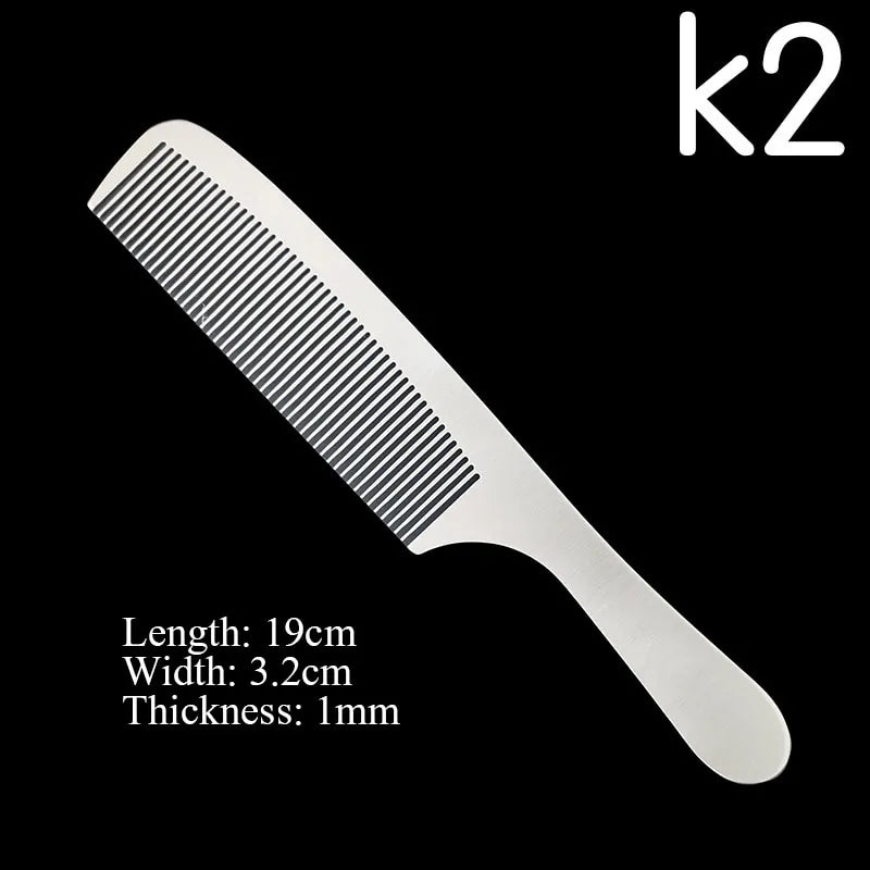 Stainless Steel Silver Barber Comb - PrimeX Collections