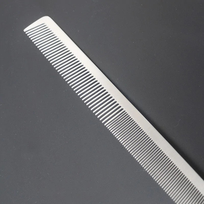 Stainless Steel Silver Barber Comb - PrimeX Collections