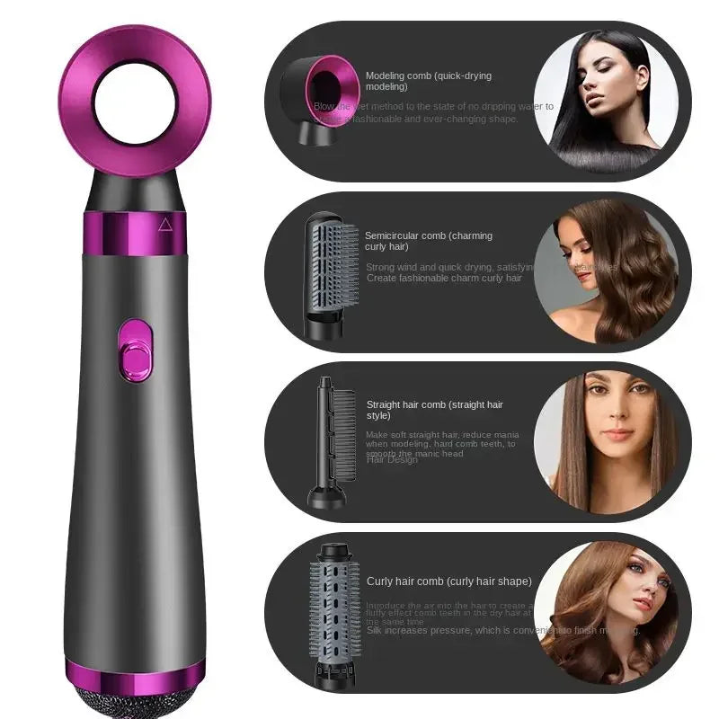 5 In 1 Hair Dryer Brush Set - PrimeX Collections