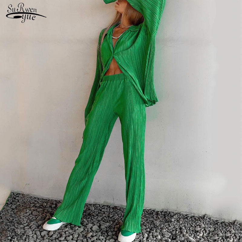 Two Piece Long Sleeve Suit - PrimeX Collections