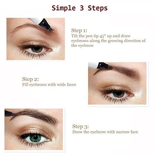 3D 5 Color Waterproof Natural Eyebrow Pencil - PrimeX Collections