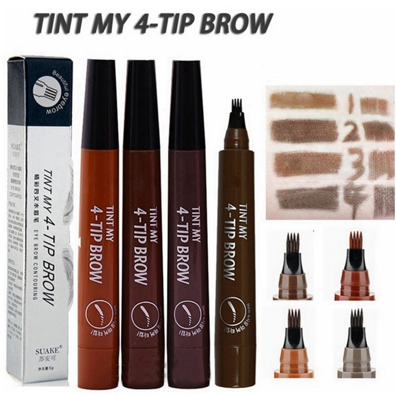 3D 5 Color Waterproof Natural Eyebrow Pencil - PrimeX Collections