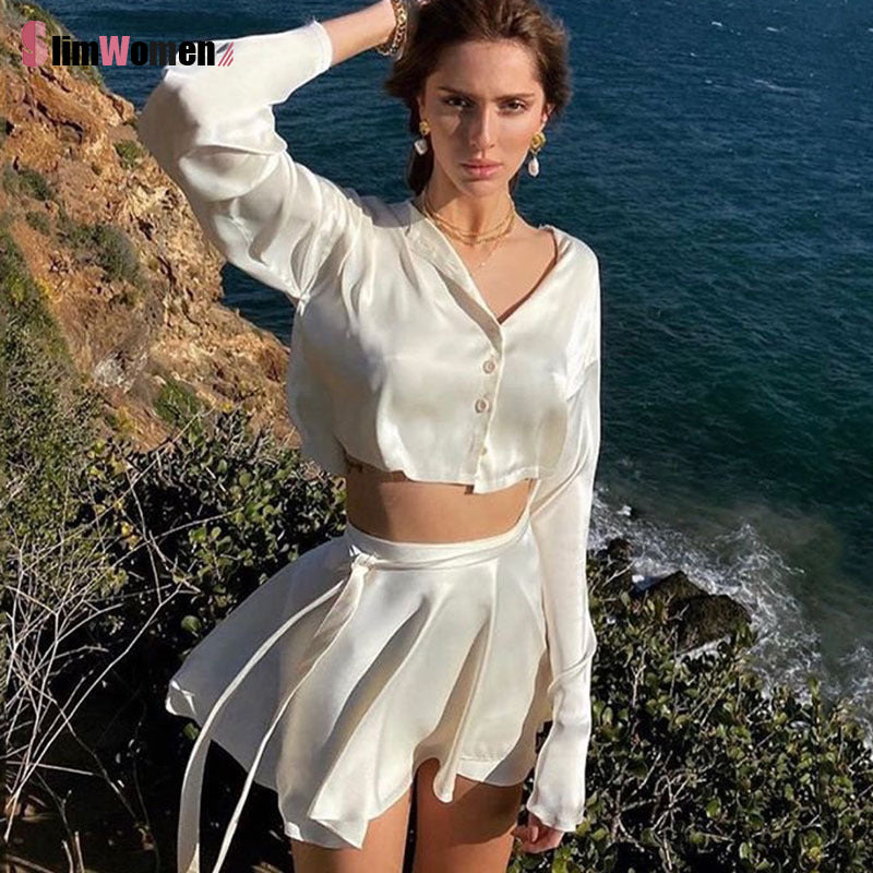 Soft Satin Two Piece Set - PrimeX Collections