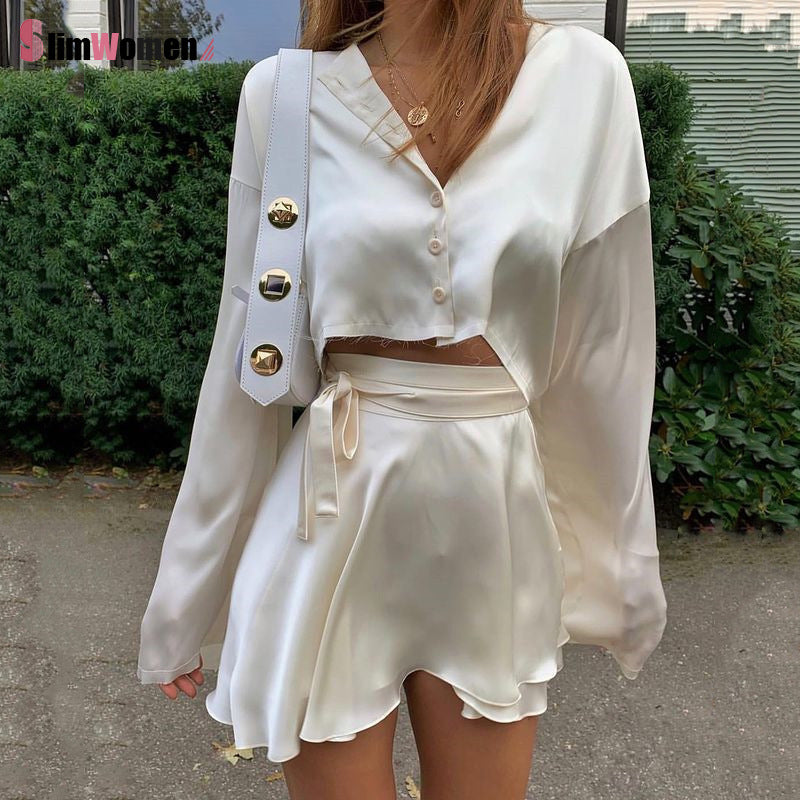 Soft Satin Two Piece Set - PrimeX Collections